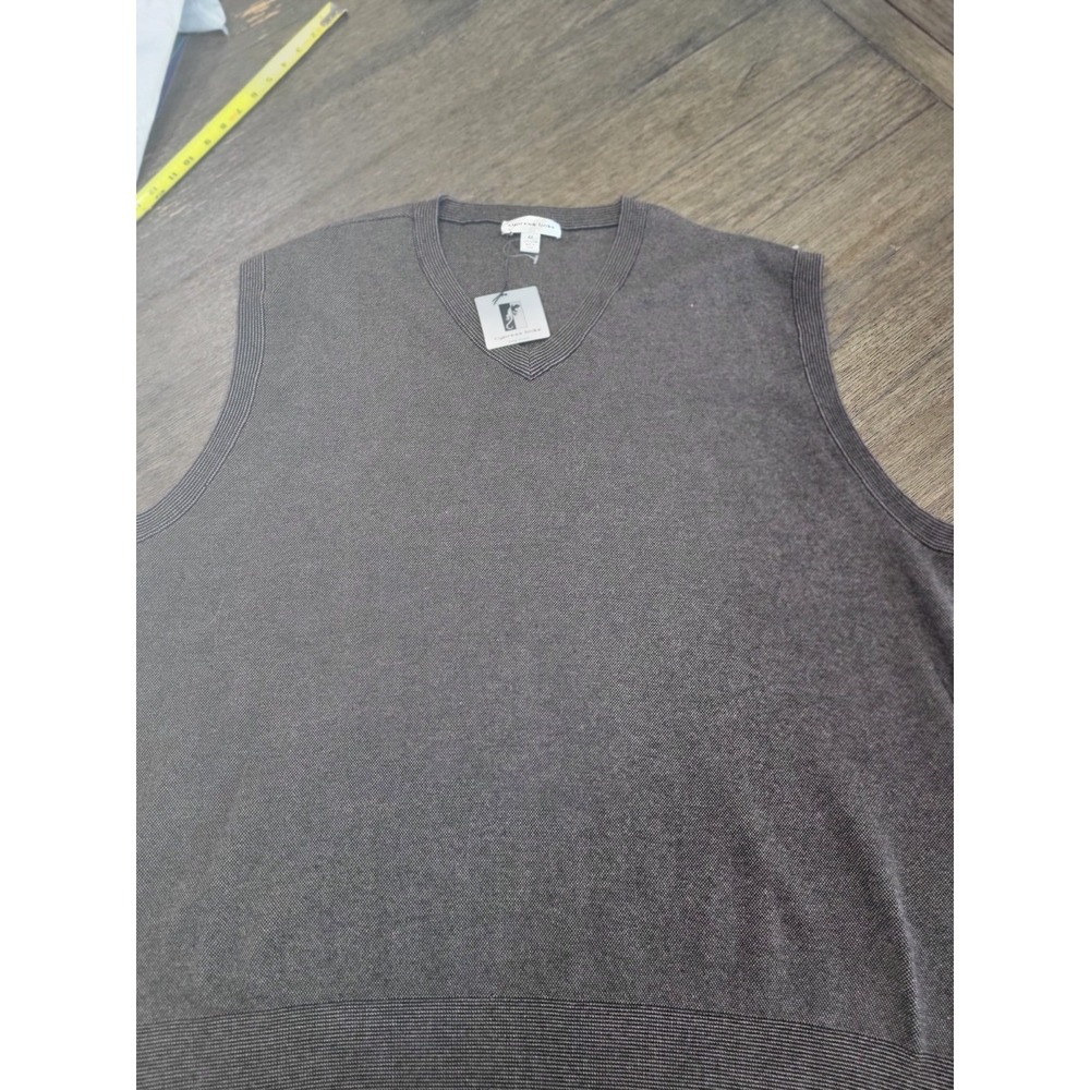 Cypress Links Sweater Vest Mens 4X Tall Black V Neck Golf Sleeveless Sweater 4XT